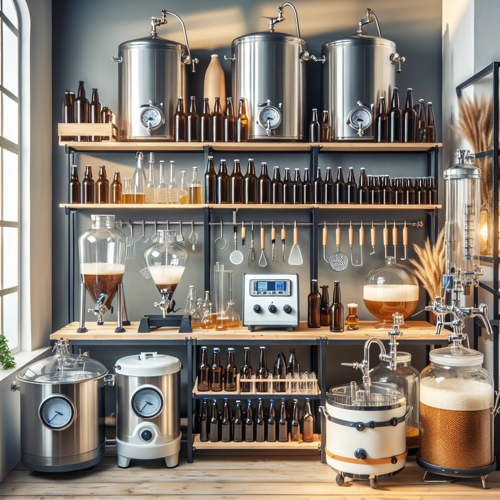 Essential equipment for the home brewer: From all-grain setups to bottling solutions.